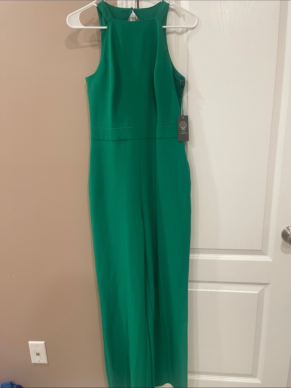 Vince Camuto Vibrant Green Sleeveless Jumpsuit